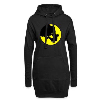 Grimpeur - Boulder - Sweat-shirt à capuche long Femme - noir - Devant