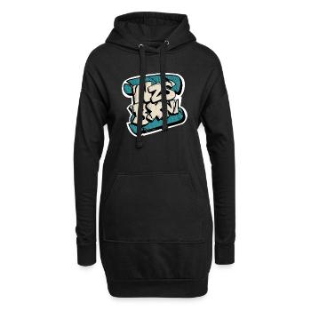 NZS BXN - Sweat-shirt à capuche long Femme - noir - Devant