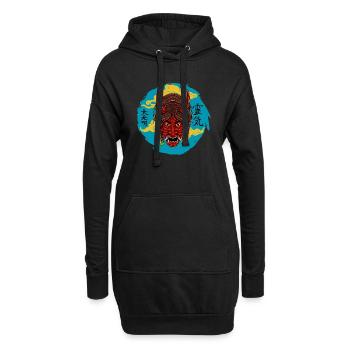 Le diable la nuit - Sweat-shirt à capuche long Femme - noir - Devant