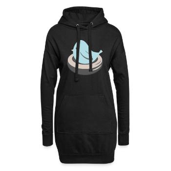 BLUE BIRD NESTING - Hoodie-Kleid - Schwarz - Vorne