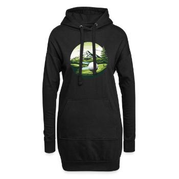 Golf naturel - Sweat-shirt à capuche long Femme - noir - Devant