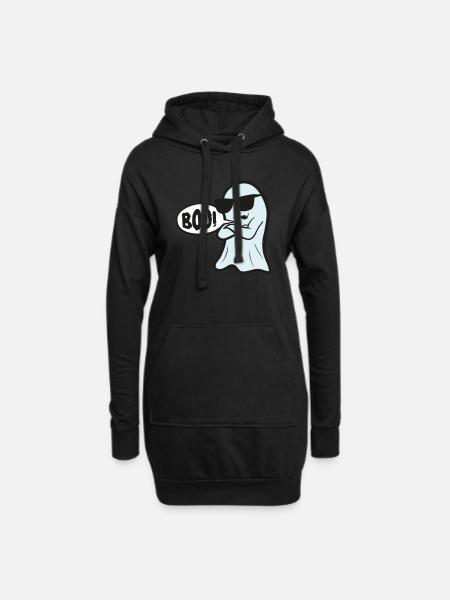 Boo - Hoodie-Kleid - Schwarz