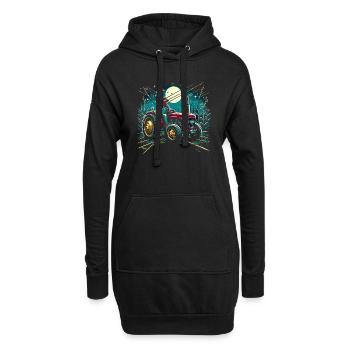 Agriculteur en colère - Sweat-shirt à capuche long Femme - noir - Devant