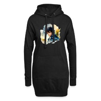 Fantaisie, Halfelin - Sweat-shirt à capuche long Femme - noir - Devant