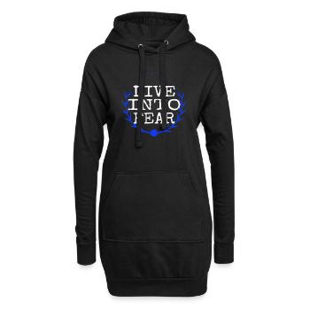 resilient courage cool bungee jumping safety bday - Hoodie-Kleid - Schwarz - Vorne