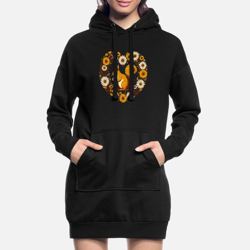 Eichhörnchen Hoodie-Kleid
