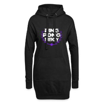 table tennis techniques competitive table tennis - Hoodie-Kleid - Schwarz - Vorne