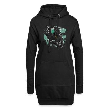 Bobber // Custom // Motorrad - Hoodie-Kleid - Schwarz - Vorne