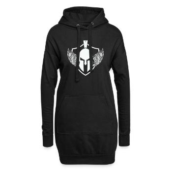 sparta helm wappen - Hoodie-Kleid - Schwarz - Vorne