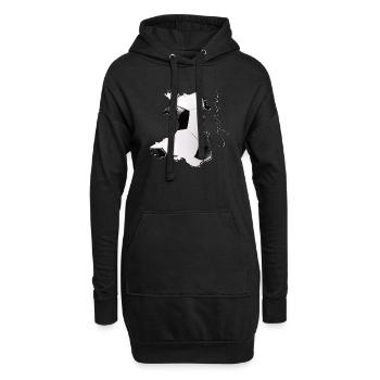Carte du Pays de Galles encadrée Real Football CR - Sweat-shirt à capuche long Femme - noir - Devant