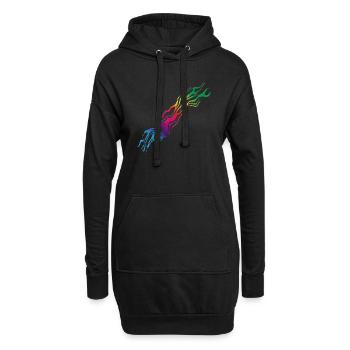 Arc / arc - Sweat-shirt à capuche long Femme - noir - Devant
