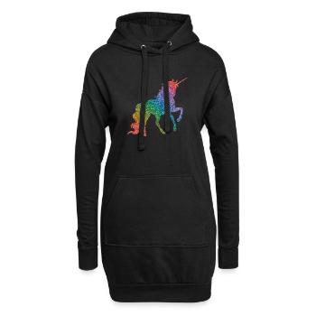 Giltzereinhorn - Hoodie-Kleid - Schwarz - Vorne