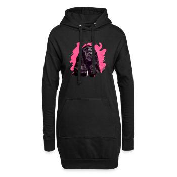 English Cocker Spaniel - Hoodie Dress - black - Front