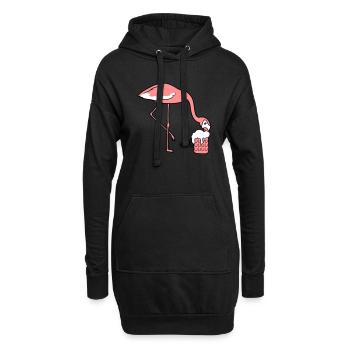 durst bier alkohol saufen krug mass gl - Hoodie-Kleid - Schwarz - Vorne