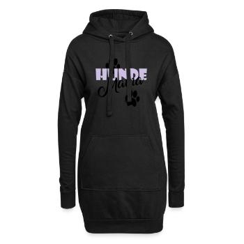 Hunde Mama | Pfote Katze Geschenk Weihnachten - Hoodie-Kleid - Schwarz - Vorne