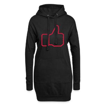 I like - Hoodie-Kleid - Schwarz - Vorne
