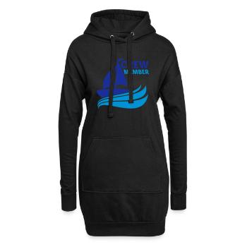 membre d'équipage équipe de membres conception de - Sweat-shirt à capuche long Femme - noir - Devant