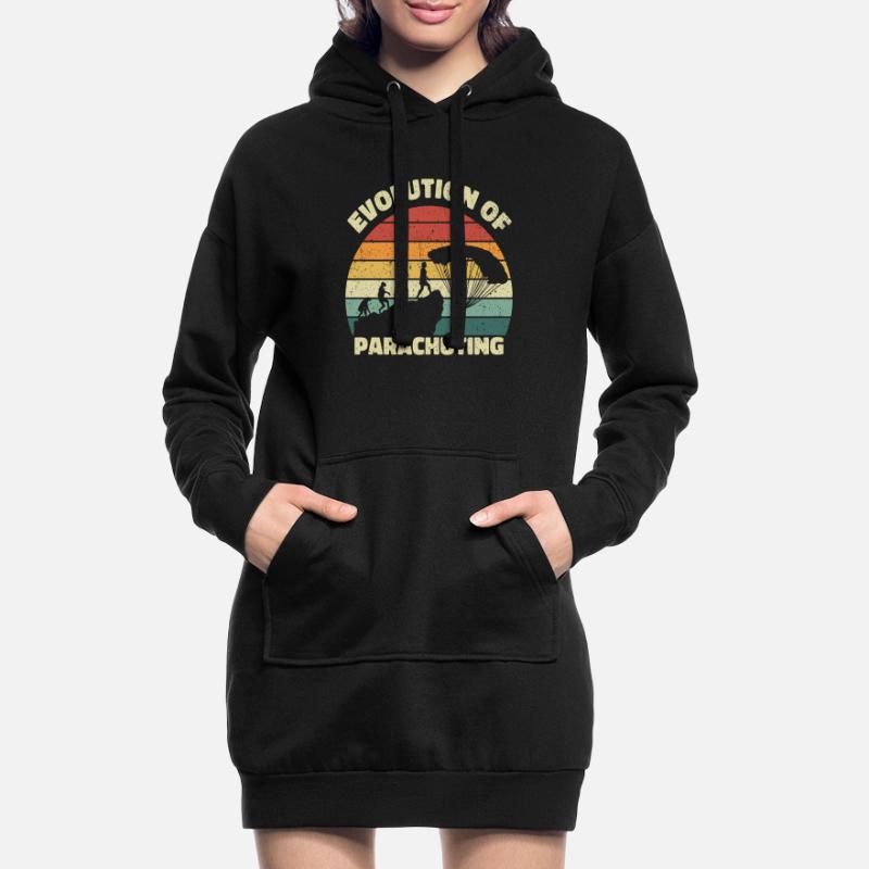 Évolution du parachutisme. Parachutisme Sweat-shirt à capuche long Femme