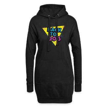 Proverbes des années 1990 Idée cadeau des années 90 - Sweat-shirt à capuche long Femme - noir - Devant
