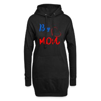 Mama eines wirklich tollen Sohnes - Hoodie-Kleid - Schwarz - Vorne