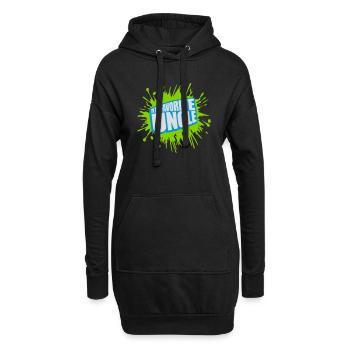 im the favorite uncle - Hoodie-Kleid - Schwarz - Vorne