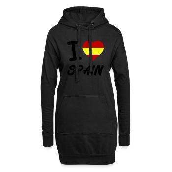 I Love Spain - Hoodie-Kleid - Schwarz - Vorne