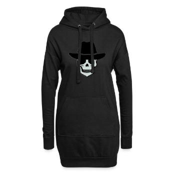 Cowboy Skull - Hoodie-Kleid - Schwarz - Vorne
