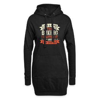 I had a good time boxing I enjoyed it - Sweat-shirt à capuche long Femme - noir - Devant