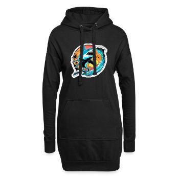 Hai - Hoodie-Kleid - Schwarz - Vorne