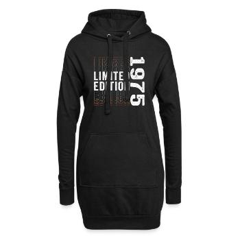 Limitierte Auflage 1975 - Fantastischer 48. Geburtstag - Hoodie-Kleid - Schwarz - Vorne