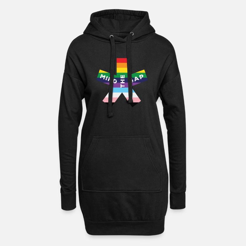 blockedTitle - Hoodie-Kleid - Schwarz