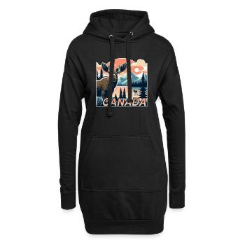 Canada 13 (en anglais seulement) - Sweat-shirt à capuche long Femme - noir - Devant