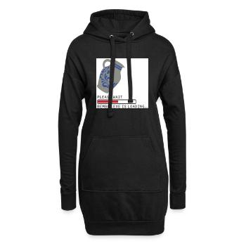 Bembel EXE Loading - Hoodie-Kleid - Schwarz - Vorne