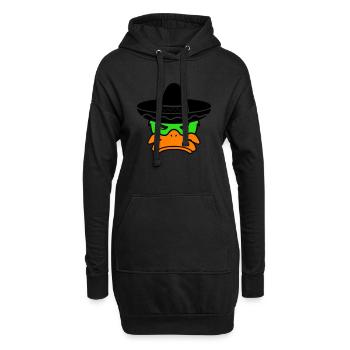 mexico duck 02 - Hoodie-Kleid - Schwarz - Vorne
