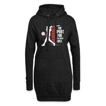 Baseball Le sport pour les gens intelligents Sport Fa - Sweat-shirt à capuche long Femme - noir - Devant