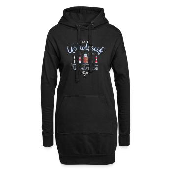 Sylt, état prêt pour les vacances, Mer du Nord allemande - Sweat-shirt à capuche long Femme - noir - Devant