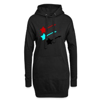 stern gitarren - Hoodie-Kleid - Schwarz - Vorne