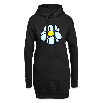 Kleine Margerite Blume Weiß Dekorativ Schön Natur - Hoodie-Kleid - Schwarz - Vorne