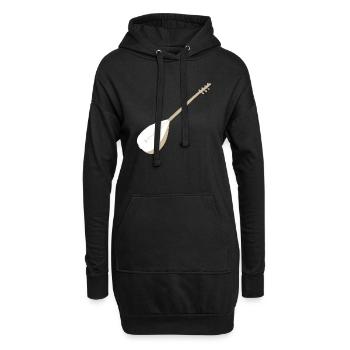 Melodien der Seele. Die türkische Saz im Fokus - Hoodie-Kleid - Schwarz - Vorne