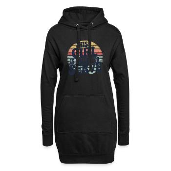 Chemin de foi d’un missionnaire - Sweat-shirt à capuche long Femme - noir - Devant
