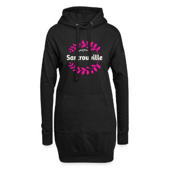 Frankreich - Hoodie-Kleid - Schwarz - Vorne