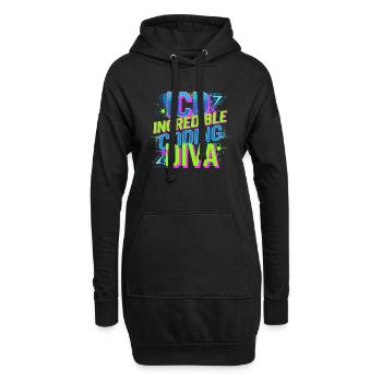 Les esprits créatifs dans le code médical - Sweat-shirt à capuche long Femme - noir - Devant