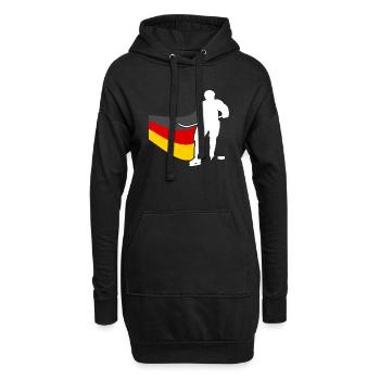 Eishockeyspieler Deutschland Flagge Eishockey - Hoodie-Kleid - Schwarz - Vorne