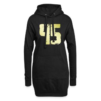 45 Nombre Vintage - Sweat-shirt à capuche long Femme - noir - Devant