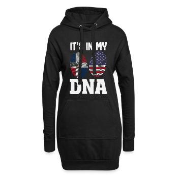 Drapeau de la République dominicaine Dom Rep Pride - Sweat-shirt à capuche long Femme - noir - Devant