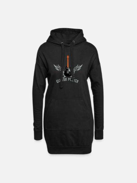 guitar_072011_l_3c - Hoodie Dress - black