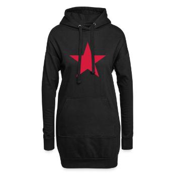 occupy star army, reggae ska - Sweat-shirt à capuche long Femme - noir - Devant