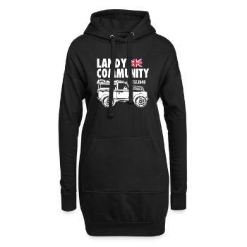 Landy Community - Hoodie-Kleid - Schwarz - Vorne