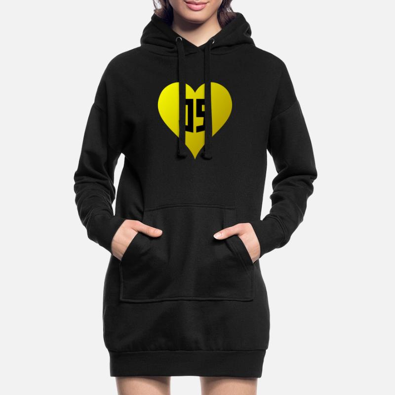 JavaScript-Herz Hoodie-Kleid