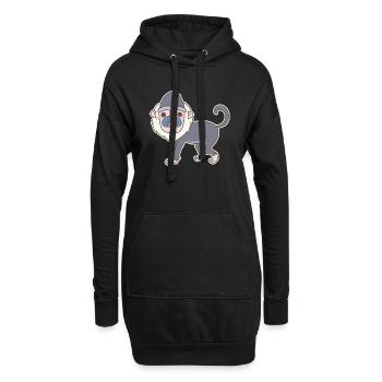 Pavian - Hoodie-Kleid - Schwarz - Vorne
